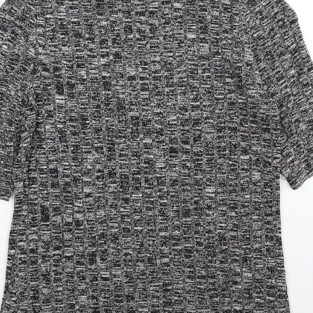 Glamorous Womens Black Round Neck Viscose Pullover Jumper Size S