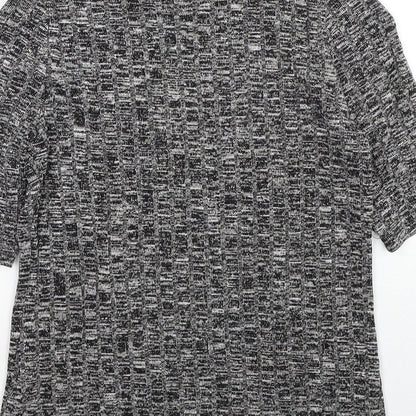 Glamorous Womens Black Round Neck Viscose Pullover Jumper Size S