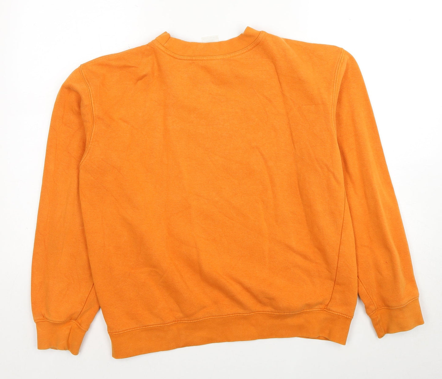 BC Clothing Womens Orange Cotton Pullover Sweatshirt Size S Pullover - Pablo Unisex