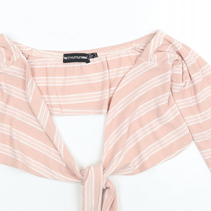 Womens UK Size 6 PRETTYLITTLETHING Pink Pullover Jumper