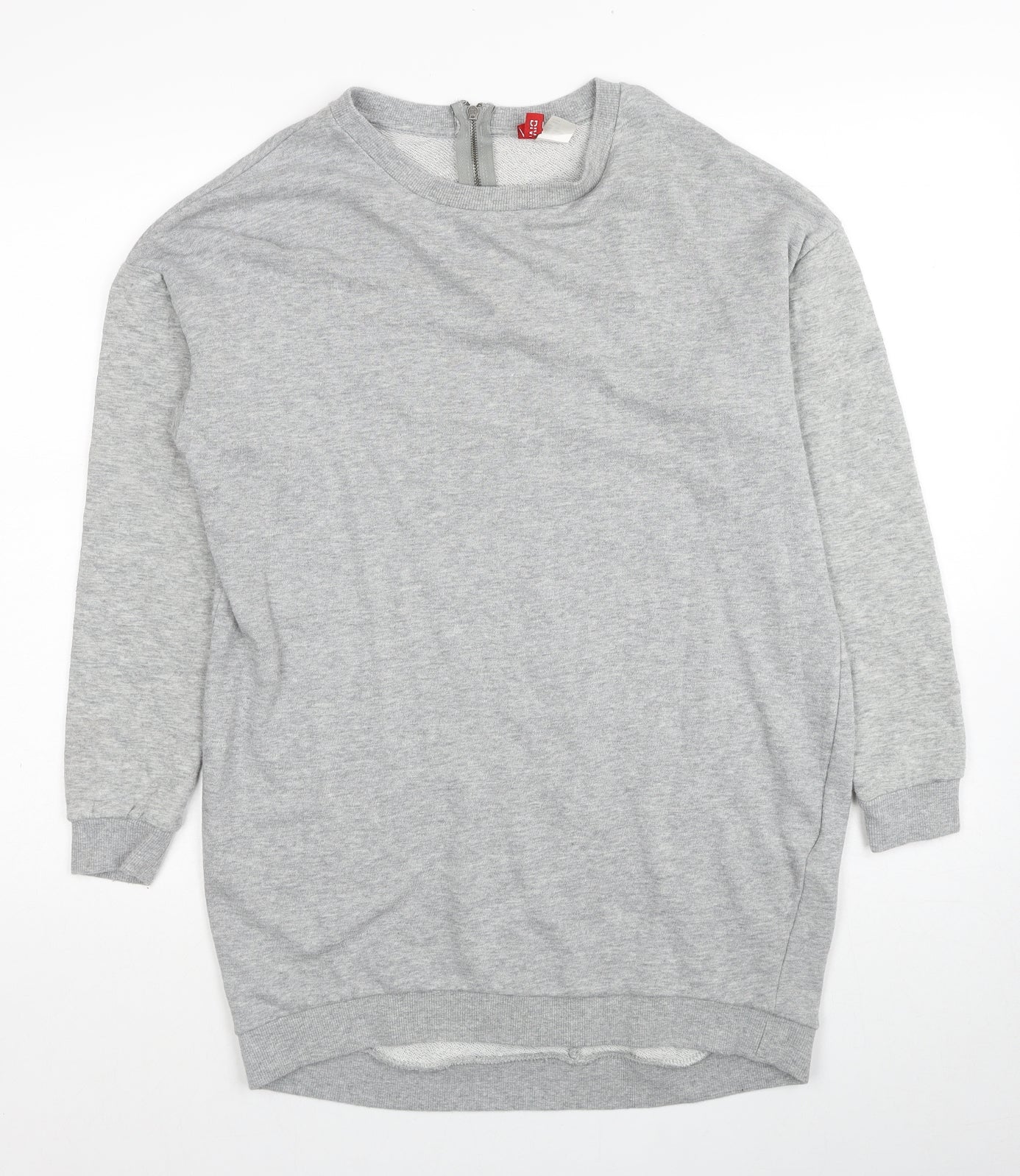 Womens UK Size S Divided by H&M Grey Pullover Sweatshirt