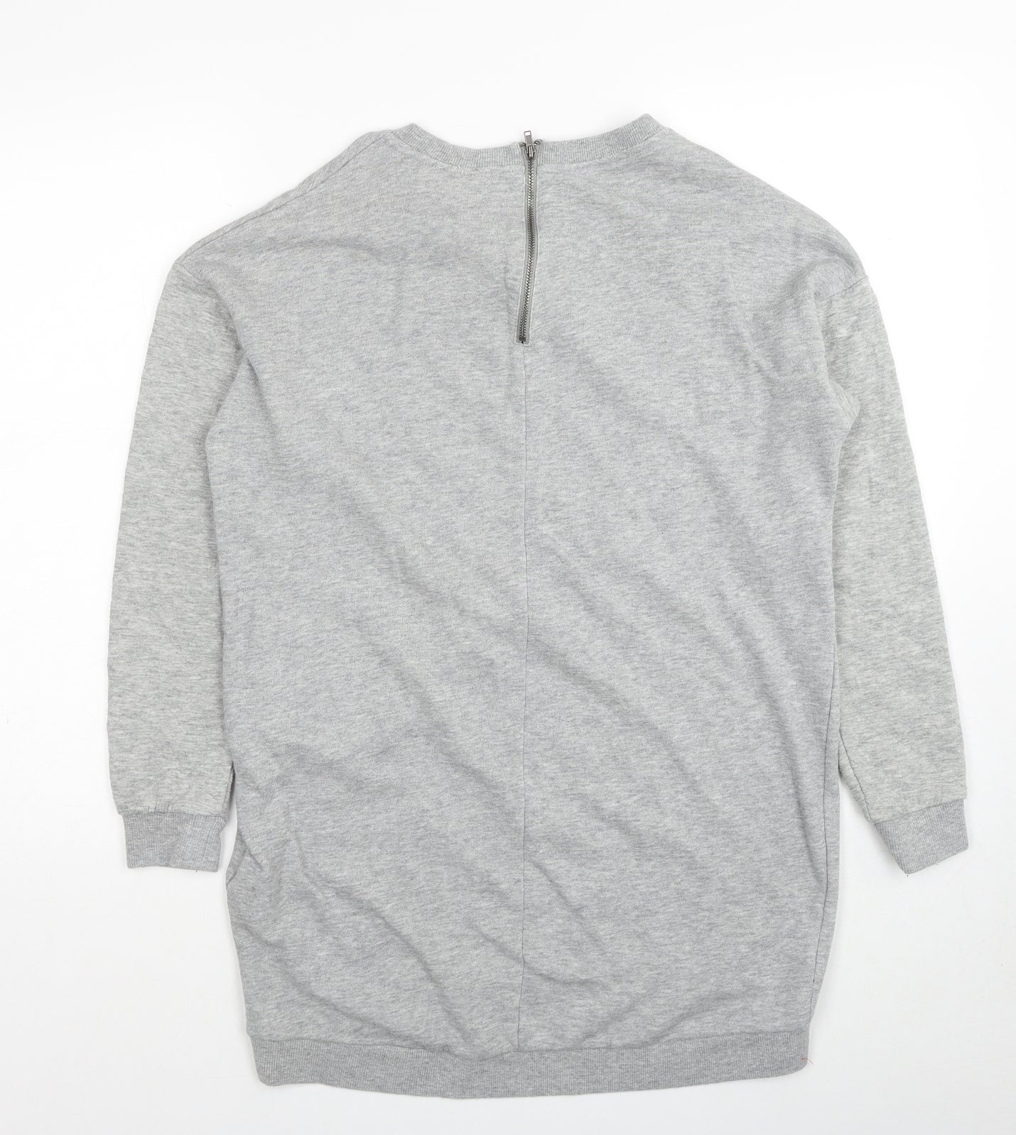 Womens UK Size S Divided by H&M Grey Pullover Sweatshirt