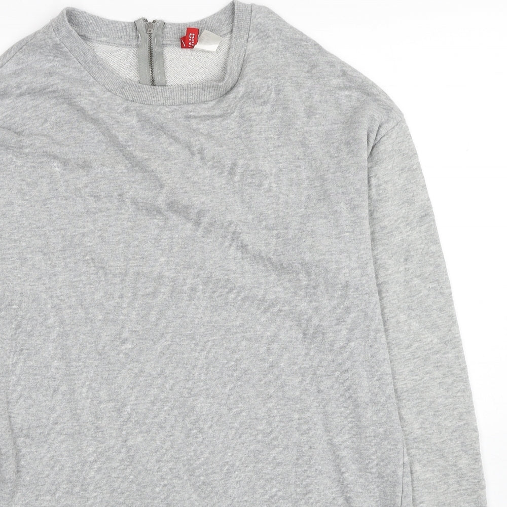 Womens UK Size S Divided by H&M Grey Pullover Sweatshirt
