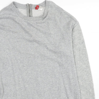 Womens UK Size S Divided by H&M Grey Pullover Sweatshirt