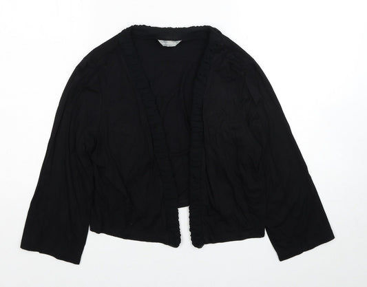 Per Una Womens Black V-Neck Viscose Cardigan Jumper Size 14