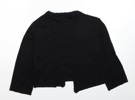 Per Una Womens Black V-Neck Viscose Cardigan Jumper Size 14