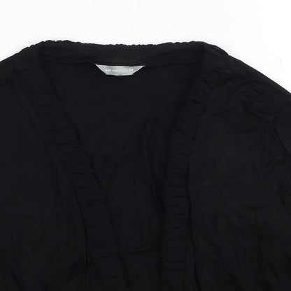 Per Una Womens Black V-Neck Viscose Cardigan Jumper Size 14