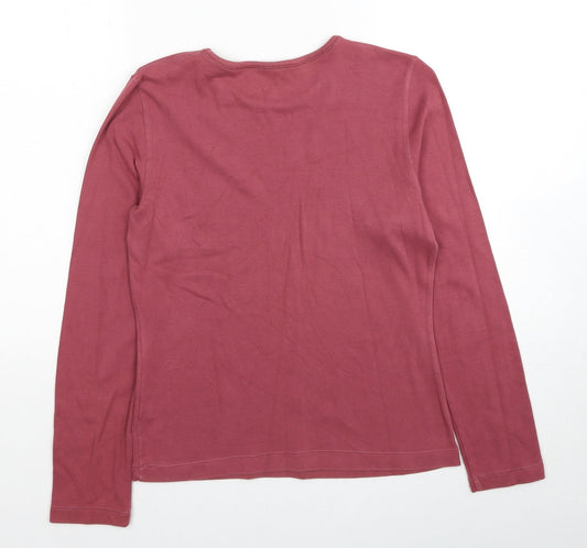 Hawkshead Womens Red Cotton Pullover Sweatshirt Size 10 Pullover