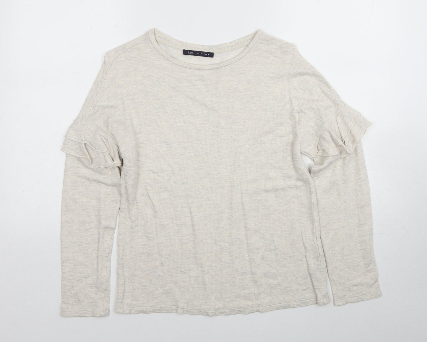 Womens UK Size 10 Marks and Spencer Ivory Pullover Jumper