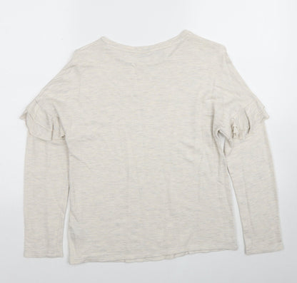 Womens UK Size 10 Marks and Spencer Ivory Pullover Jumper