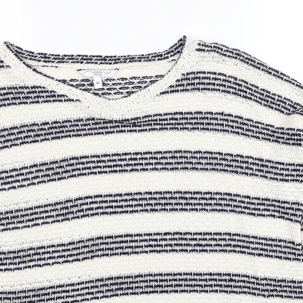 Womens UK Size 12 New Look White Pullover Jumper