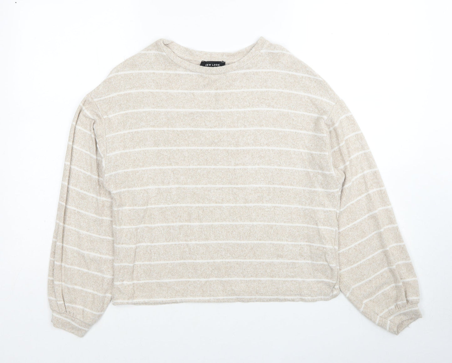 Womens UK Size S New Look Beige Pullover Jumper