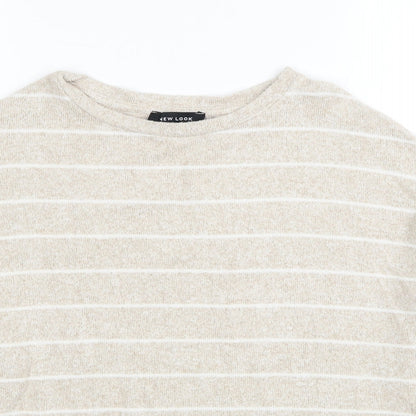 Womens UK Size S New Look Beige Pullover Jumper