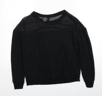 Womens UK Size M Divided by H&M Black Pullover Sweatshirt