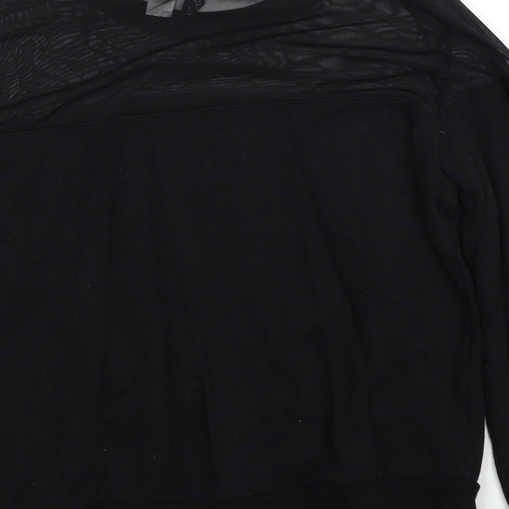 Womens UK Size M Divided by H&M Black Pullover Sweatshirt