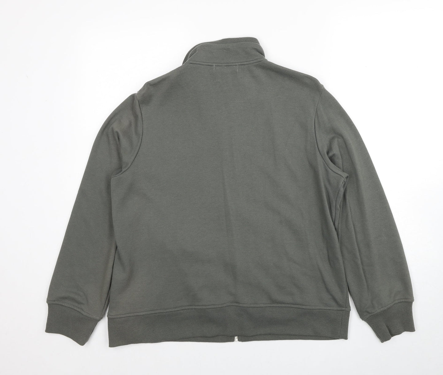 Bonmarché Womens Green Polyester Full Zip Sweatshirt Size M Zip