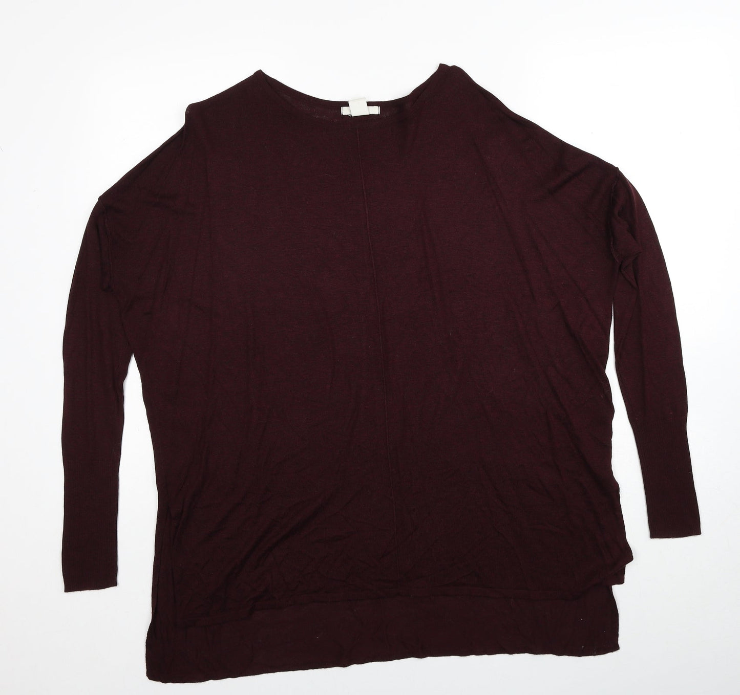 Womens UK Size S H&M Red Pullover Jumper