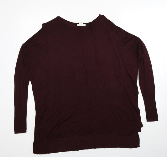 Womens UK Size S H&M Red Pullover Jumper