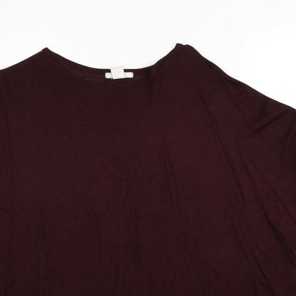 Womens UK Size S H&M Red Pullover Jumper