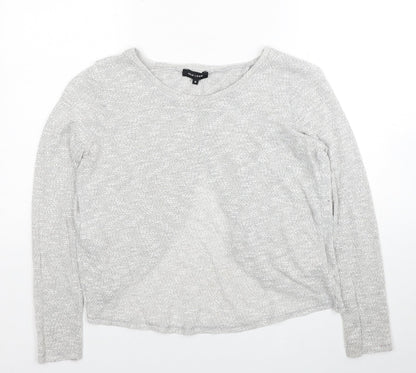 Womens UK Size 8 New Look Grey Pullover Jumper
