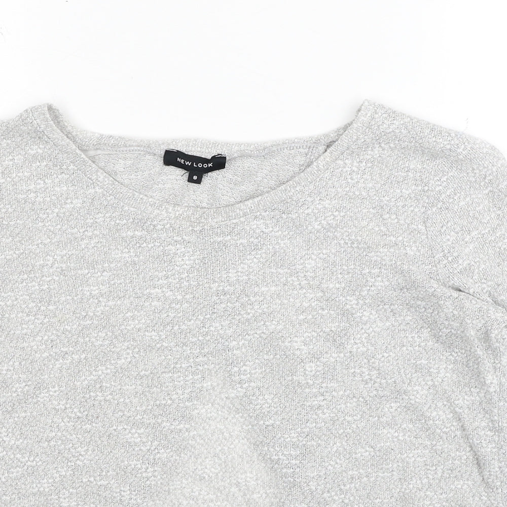 Womens UK Size 8 New Look Grey Pullover Jumper
