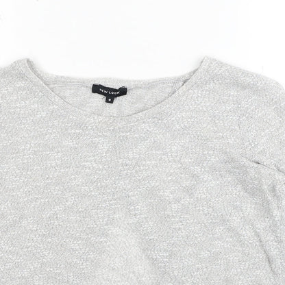 Womens UK Size 8 New Look Grey Pullover Jumper