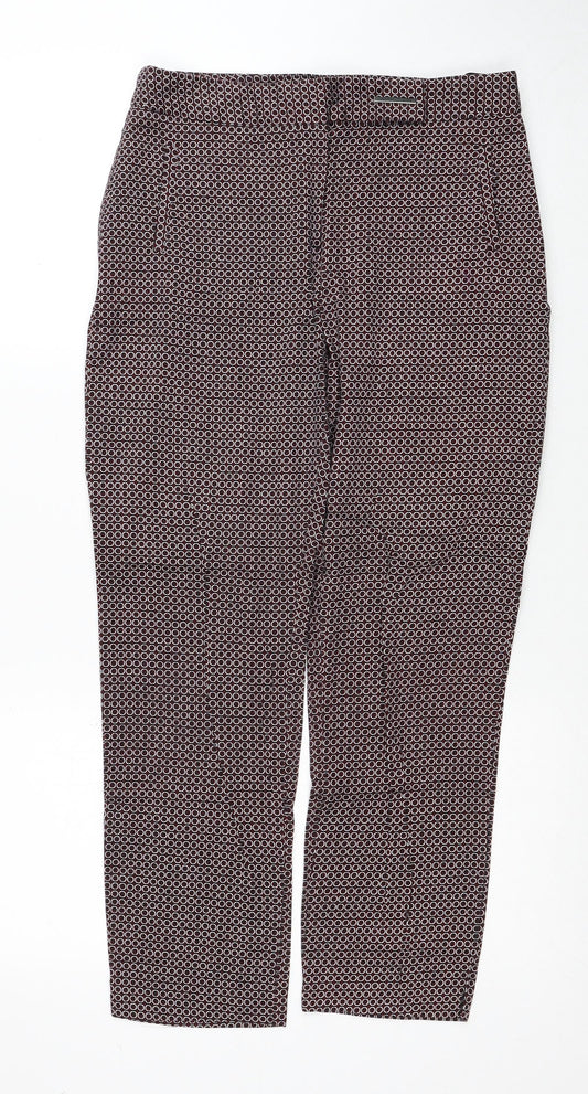 Womens UK Size 8 Dorothy Perkins Regular Fit  Red Trousers