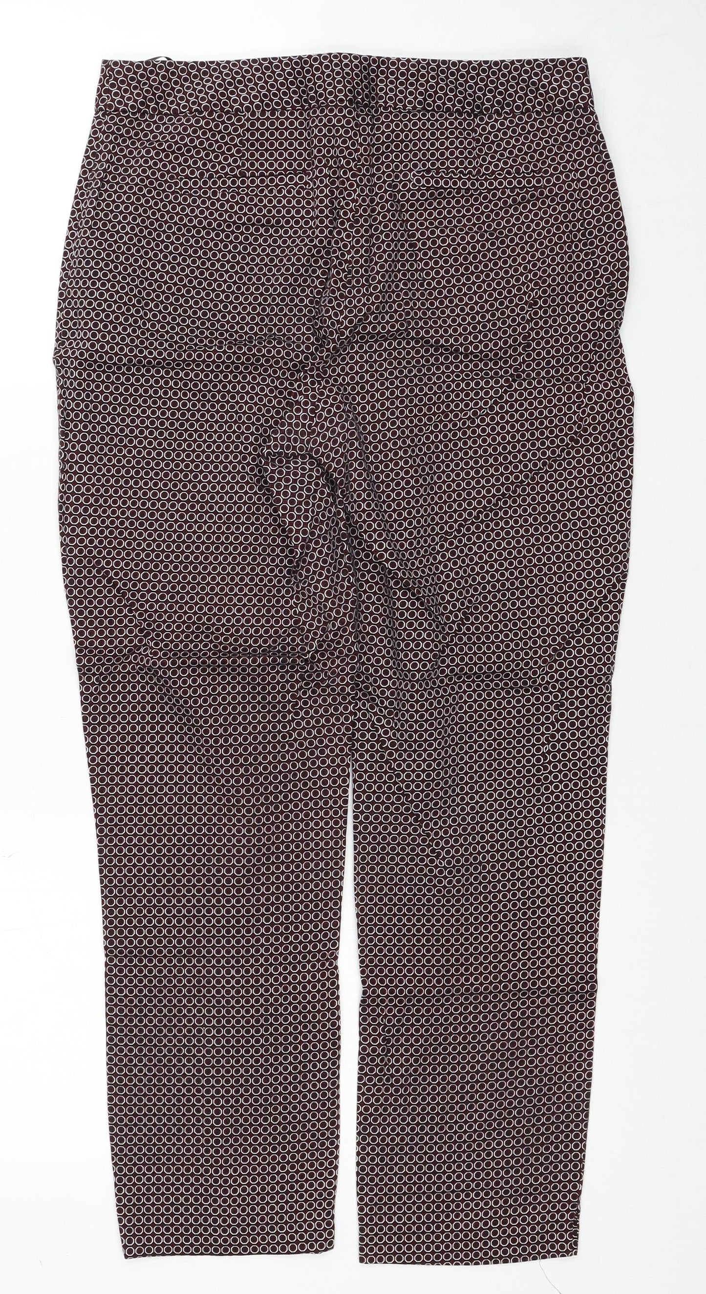 Womens UK Size 8 Dorothy Perkins Regular Fit  Red Trousers