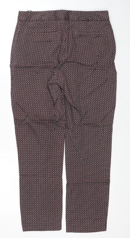 Womens UK Size 8 Dorothy Perkins Regular Fit  Red Trousers