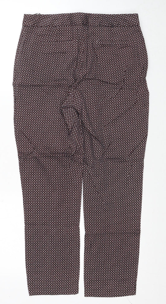Womens UK Size 8 Dorothy Perkins Regular Fit  Red Trousers