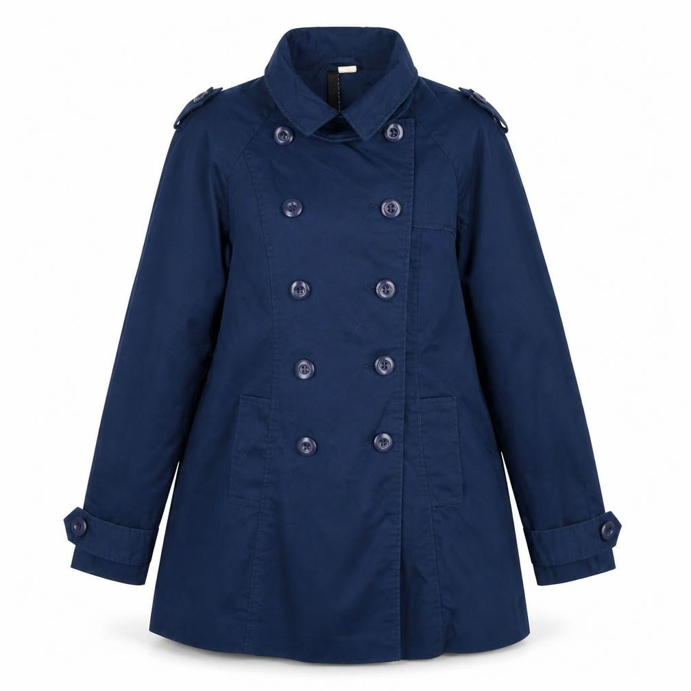 Womens UK Size 10 H&M Blue Pea Coat