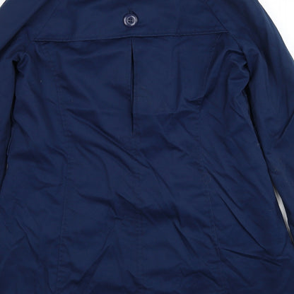 Womens UK Size 10 H&M Blue Pea Coat
