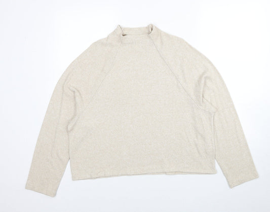 Womens UK Size M H&M Beige Pullover Jumper