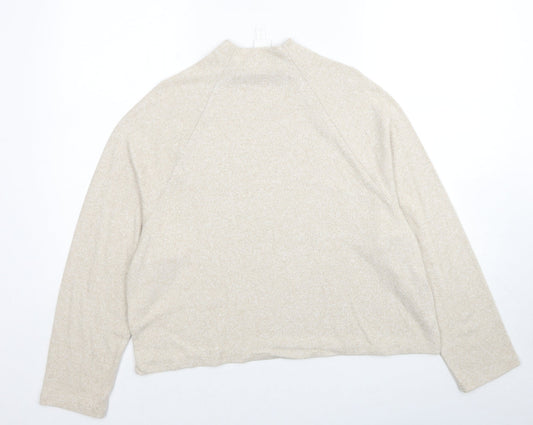 Womens UK Size M H&M Beige Pullover Jumper