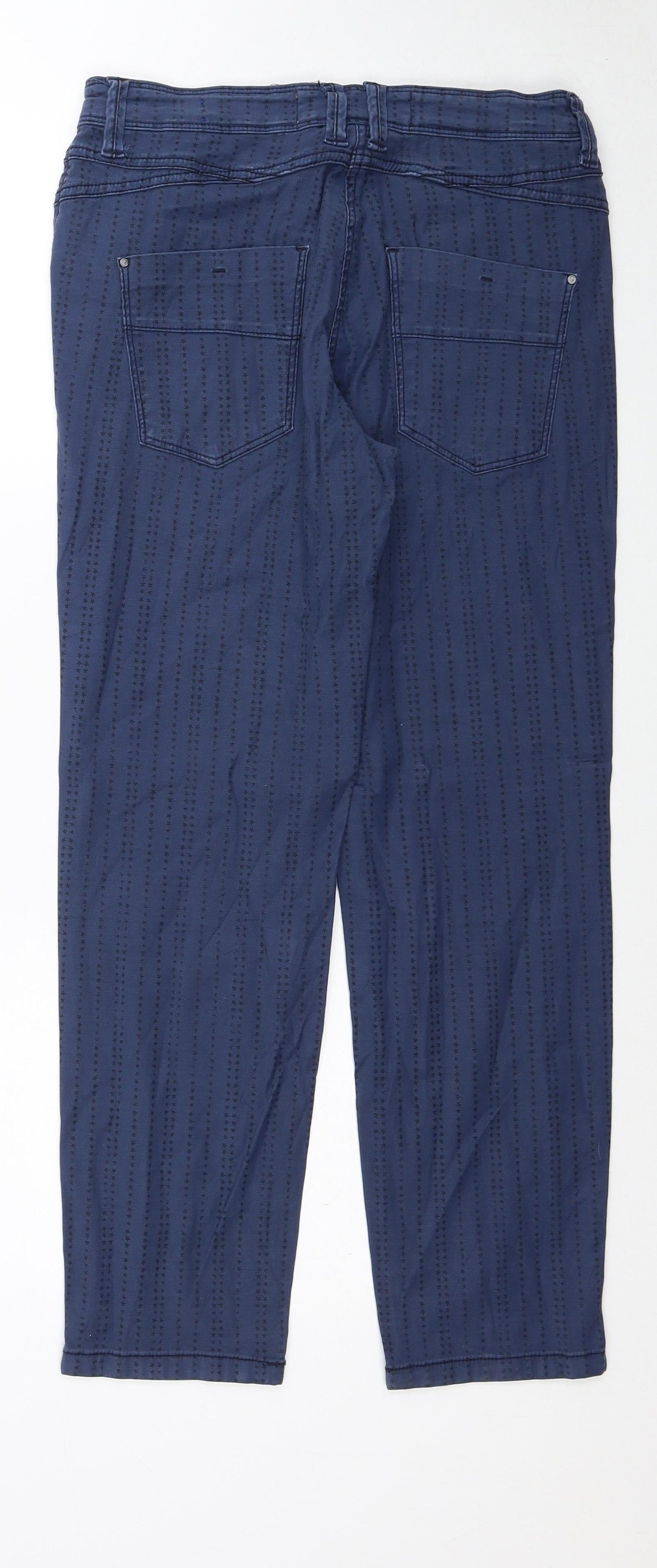 Womens UK Size 26 in Cecil Regular Fit Straight Blue Jeans