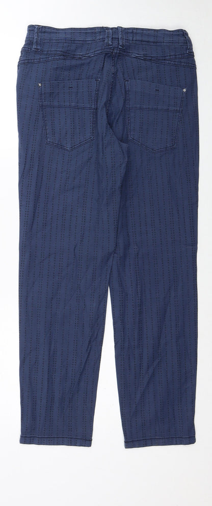 Womens UK Size 26 in Cecil Regular Fit Straight Blue Jeans