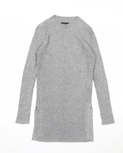 Womens UK Size 8 Topshop Grey Pullover Jumper