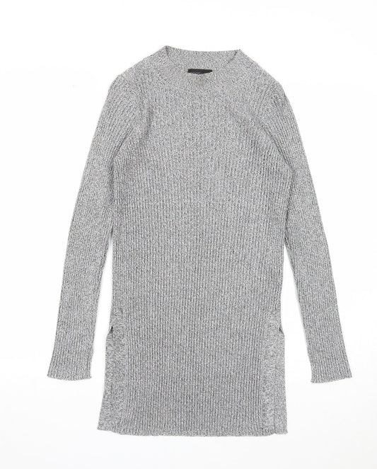 Womens UK Size 8 Topshop Grey Pullover Jumper