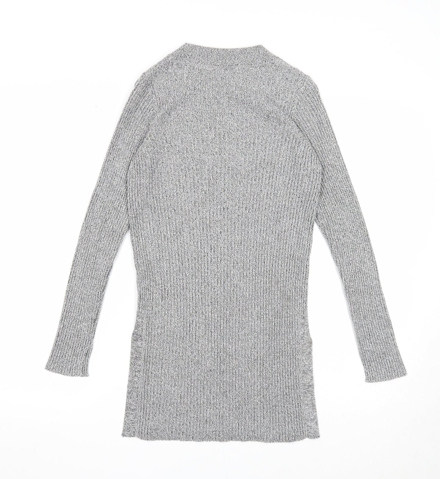 Womens UK Size 8 Topshop Grey Pullover Jumper