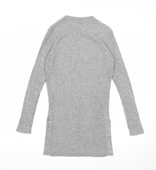 Womens UK Size 8 Topshop Grey Pullover Jumper