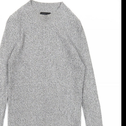 Womens UK Size 8 Topshop Grey Pullover Jumper