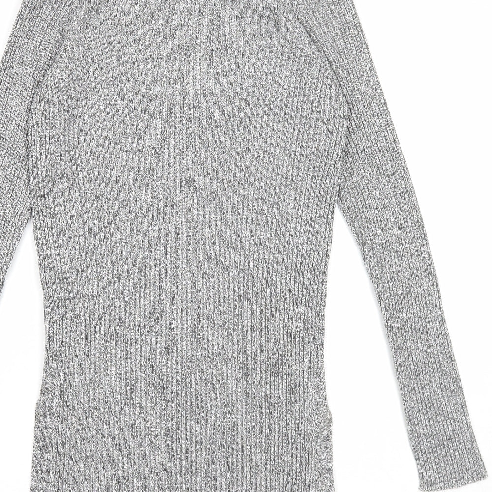 Womens UK Size 8 Topshop Grey Pullover Jumper
