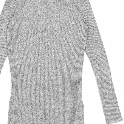 Womens UK Size 8 Topshop Grey Pullover Jumper