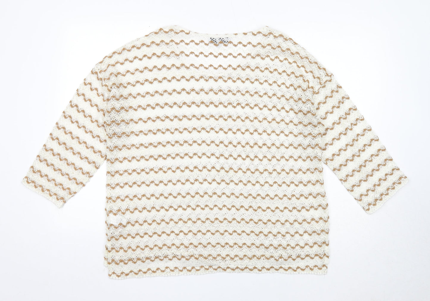 Womens UK Size 18 NEXT White Pullover Jumper