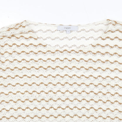 Womens UK Size 18 NEXT White Pullover Jumper