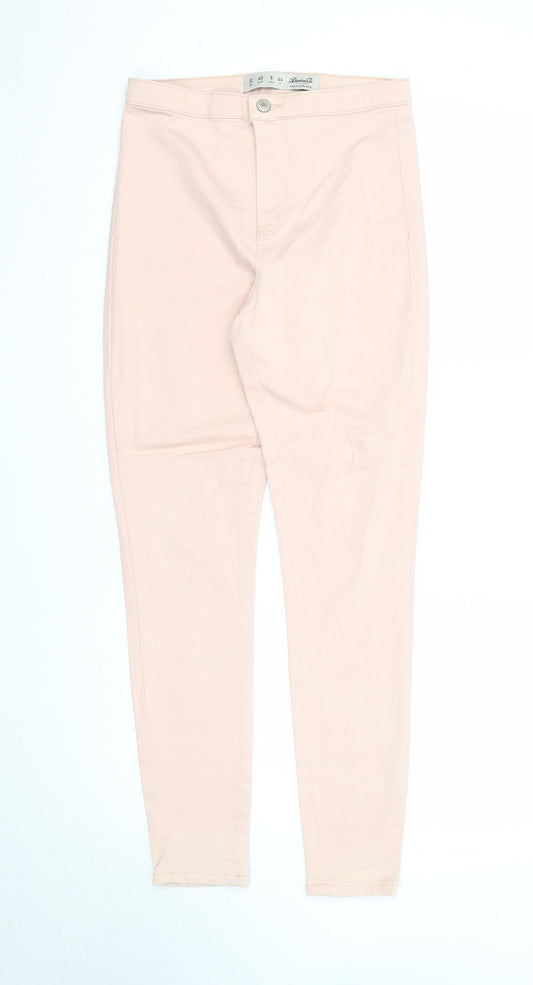 Denim & Co. Womens Pink Cotton Jegging Jeans Size 12 Regular Zip