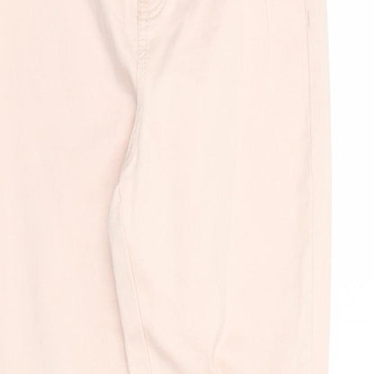 Denim & Co. Womens Pink Cotton Jegging Jeans Size 12 Regular Zip