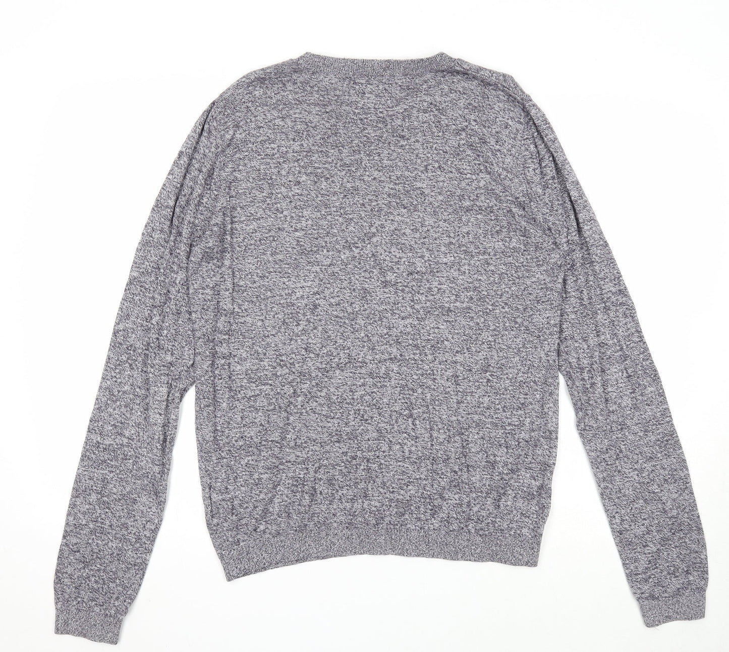 Topman Mens Green Round Neck Cotton Pullover Jumper Size M Long Sleeve