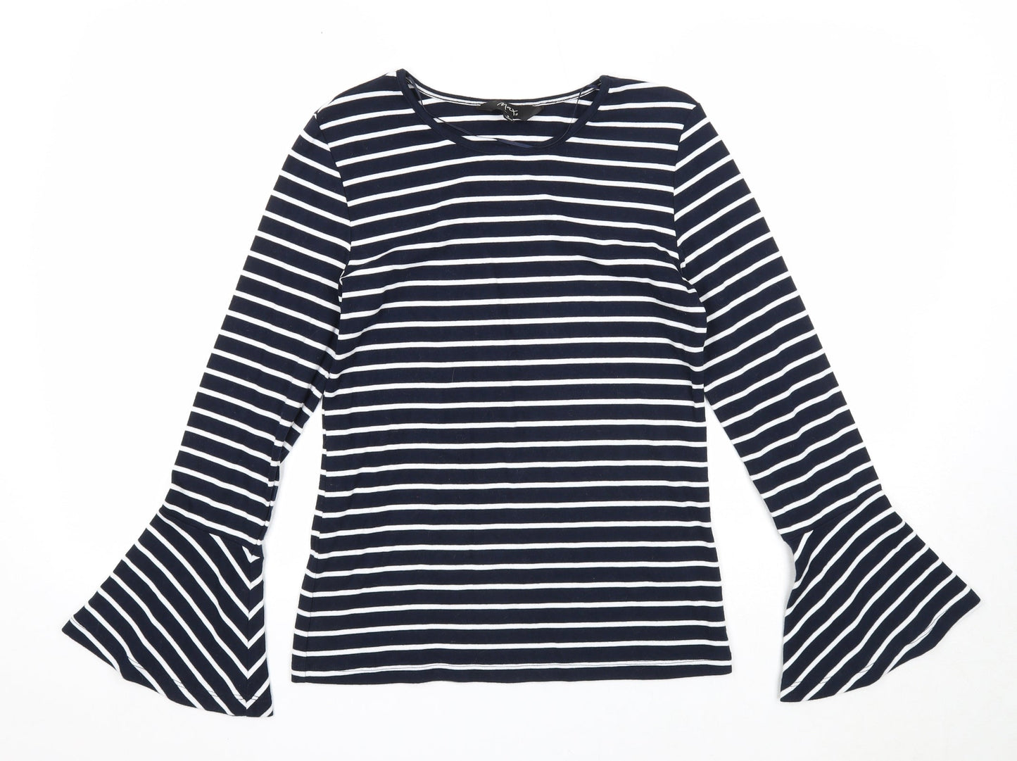Womens UK Size S Max Blue Basic Blouse