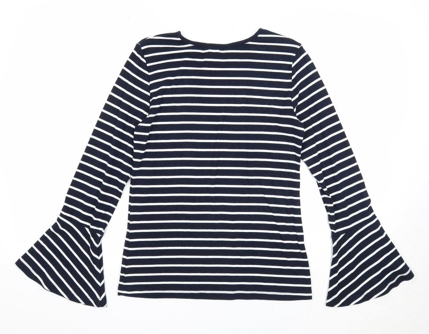 Womens UK Size S Max Blue Basic Blouse